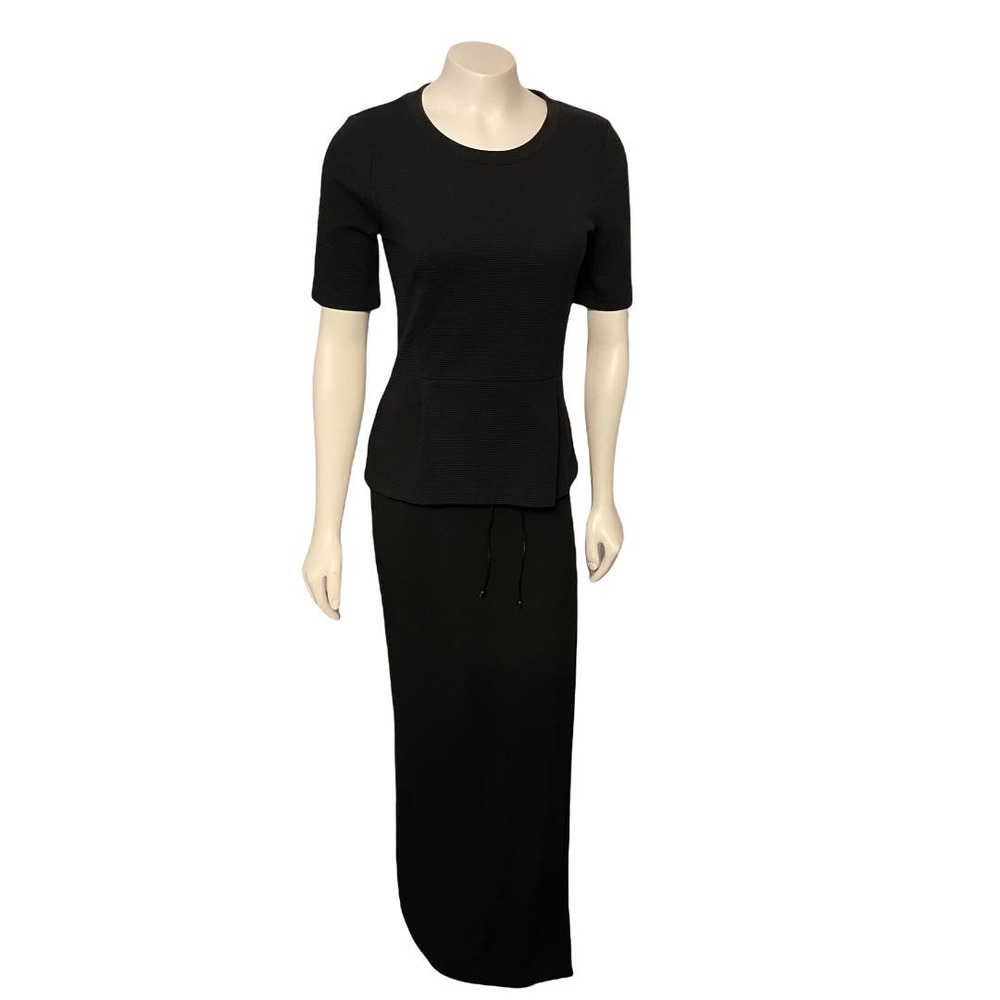 Madewell black peplum top‎ S